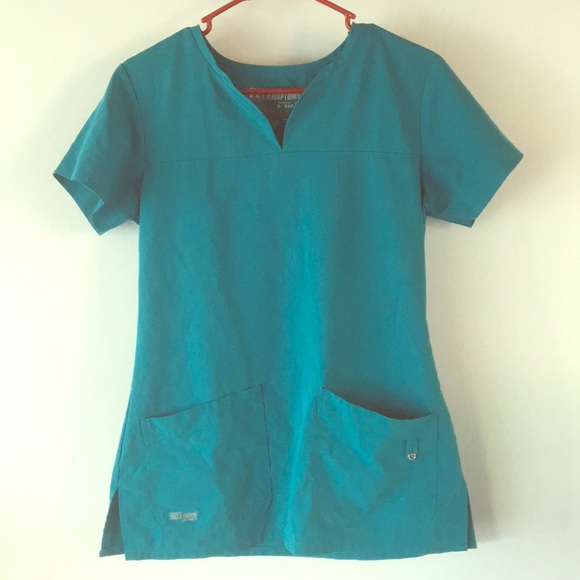 Grey's Anatomy Tops - Grey’s Anatomy by barco teal scrub top Small